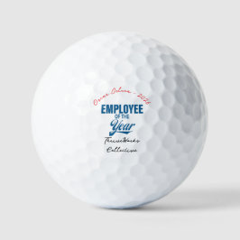 Employee of the Year Custom Business Recognition Golfballen