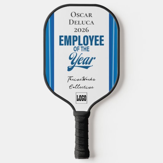 Employee of the Year Custom Business Recognition Pickleball Paddle (Voorkant)