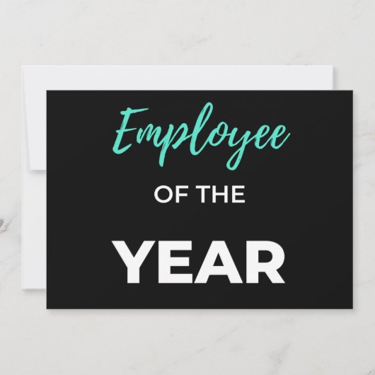 Employee Of The Year Feestdagenkaart (Voorkant)