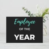 Employee Of The Year Feestdagenkaart (Staand voorkant)
