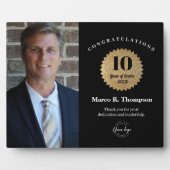 Employee Recognition Photo 10 Year service Custom Fotoplaat (Voorkant)