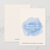 Employee Staff Thank You Appreciation Card Bedankkaart (Voorkant / Achterkant)