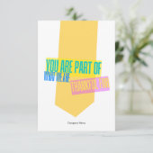 Employee Staff Thank You Appreciation Card Bedankkaart (Staand voorkant)