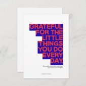 Employee Staff Thank You Appreciation Card Bedankkaart (Voorkant / Achterkant)