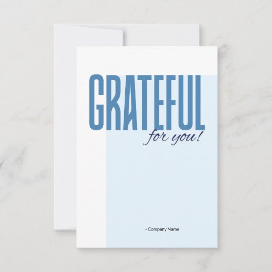 Employee Staff Thank You Appreciation Card Bedankkaart (Voorkant)