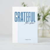 Employee Staff Thank You Appreciation Card Bedankkaart (Staand voorkant)