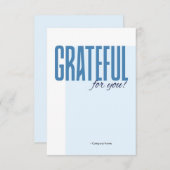 Employee Staff Thank You Appreciation Card Bedankkaart (Voorkant / Achterkant)