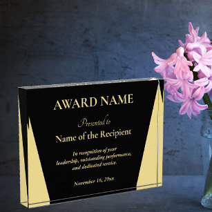 Employee Team Service Erkenning Achievement Gold Acryl Prijs