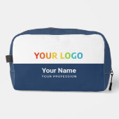 Employee Toiletry Dopp Kit with Logo, Name Toilettasje (Voorkant)