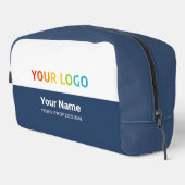 Employee Toiletry Dopp Kit with Logo, Name Toilettasje (Rechterhoek)