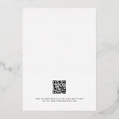 Employee Waarderingsdag Logo QR Code Folie Uitnodiging (Achterkant)