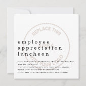 Employee Waarderingsdag Zakelijk Logo Kaart (Voorkant)