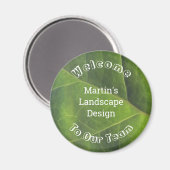 Employee Welcome Green Leaf Photo Team Member Magneet (Voorkant / Achterkant)