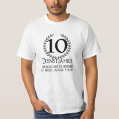 Employees 10 Year Company Anniversary Company T-shirt (Voorkant)