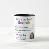 Employer - Funny Best Custom Search Gift Mok (Midden)