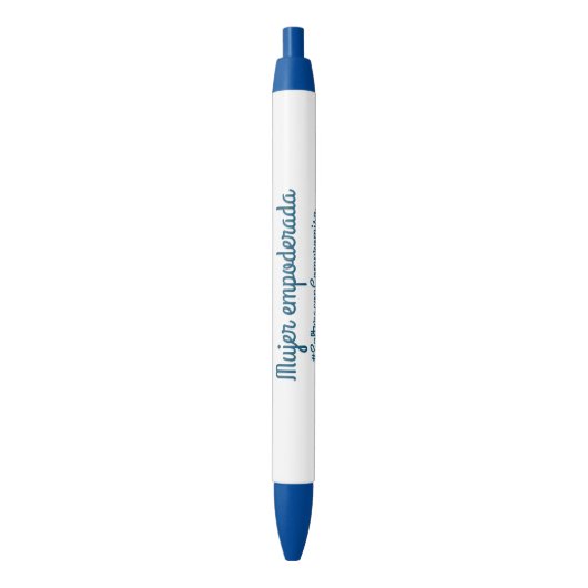 empoderamiento blauwe inkt pen (Voorkant Verticaal)
