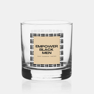 Empower Black Men Grafisch Whiskyglas Whisky Glas