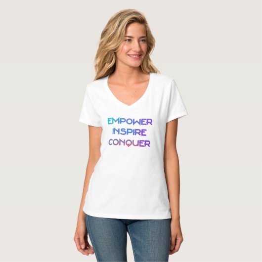 Empower Inspire Conquer T-shirt (Voorkant volledig)