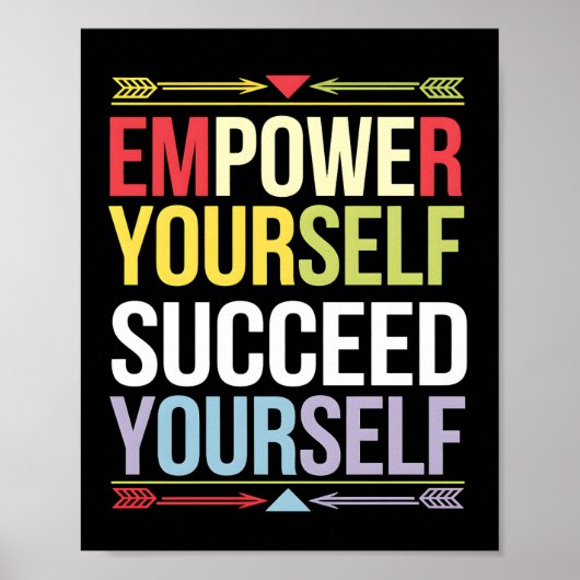 Empower jezelf Motivatie offerte Poster (Voorkant)