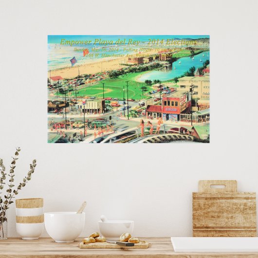 Empower Playa del Rey - 2014 No Border Poster (Keuken)