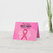 Empower & Support: Roze oktober borstkanker Bedankkaart (Voorkant)