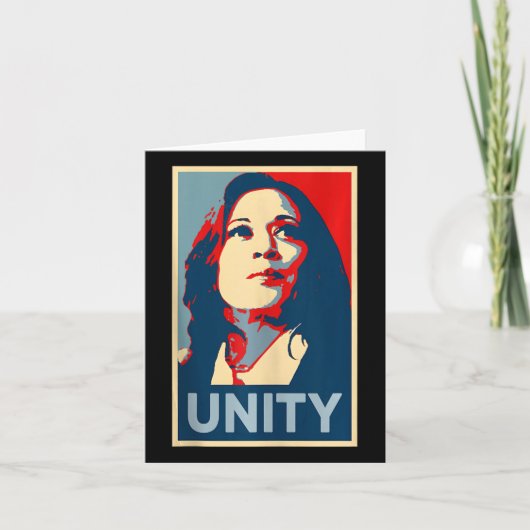 Empower Unity Kamala Harris Hope Poster 47 Rally Kaart (Voorkant)