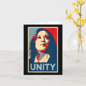 Empower Unity Kamala Harris Hope Poster 47 Rally Kaart (Gele Bloem)