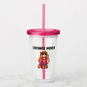 EMPOWER VROUWEN HIPPIE ACRYL DRINKBEKER (Voorkant)