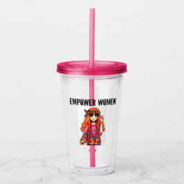 EMPOWER VROUWEN HIPPIE ACRYL DRINKBEKER