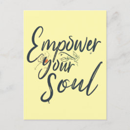 Empower Your Soul - Motivatie worp Briefkaart