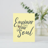 Empower Your Soul - Motivatie worp Briefkaart (Staand voorkant)