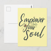 Empower Your Soul - Motivatie worp Briefkaart (Voorkant / Achterkant)