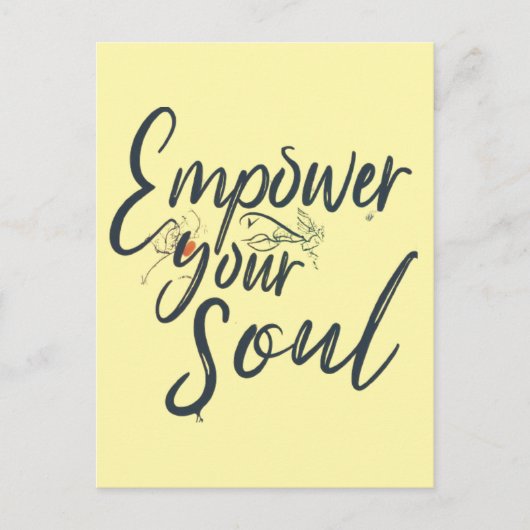 Empower Your Soul - Motivatie worp Briefkaart (Voorkant)