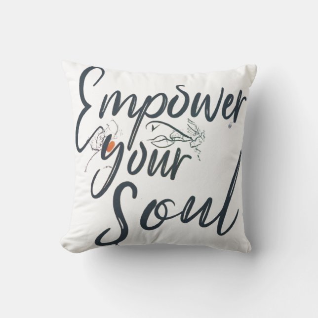 Empower Your Soul - Motivatie worp Kussen (Voorkant)