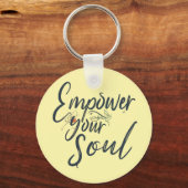 Empower Your Soul - Motivatie worp Sleutelhanger (Achterkant)