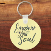 Empower Your Soul - Motivatie worp Sleutelhanger (Voorkant)