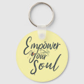 Empower Your Soul - Motivatie worp Sleutelhanger (Achterkant)