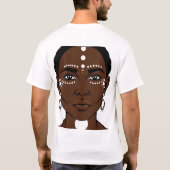 Empowered Aboriginal vrouw gezicht T-shirt (Achterkant)