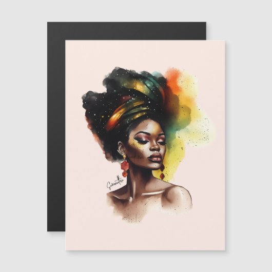 Empowered Afro-Amerikaanse Vrouw (2) (Voorkant / Achterkant)