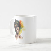 Empowered Afro-Amerikaanse Vrouw (2) Koffiemok (Voorkant links)