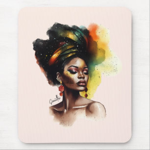 Empowered Afro-Amerikaanse Vrouw (2) Muismat