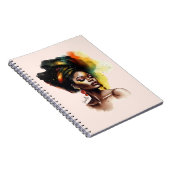 Empowered Afro-Amerikaanse Vrouw (2) Notitieboek (Rechterzijde)