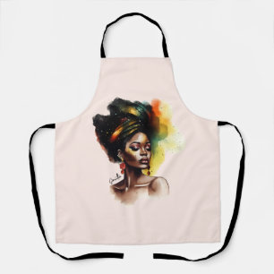 Empowered Afro-Amerikaanse Vrouw (2) Schort