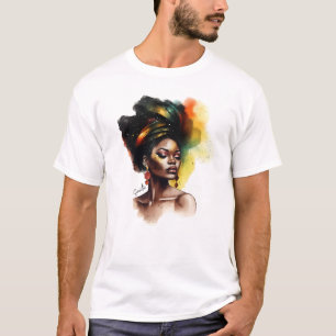 Empowered Afro-Amerikaanse Vrouw (2) T-shirt