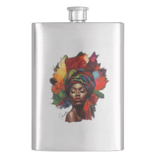 Empowered Afro-Amerikaanse vrouw Flacon