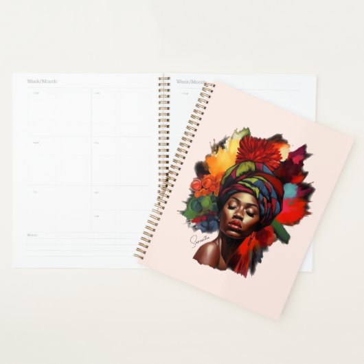 Empowered Afro-Amerikaanse vrouw Planner (Display)