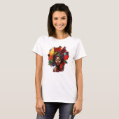 Empowered Afro-Amerikaanse vrouw T-shirt (Voorkant volledig)