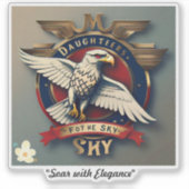 "Empowered Aviatrix" Sticker (Voorkant)