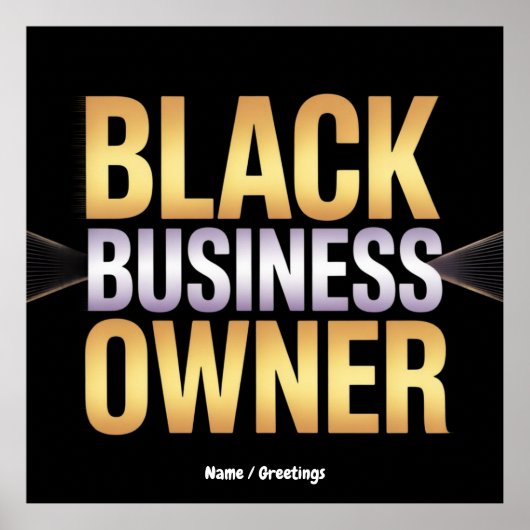 Empowered Black Business Owner Vrouwen vieren fees Poster (Voorkant)