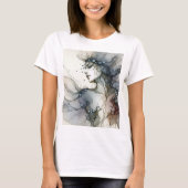 Empowered Canvas: Draagbare Kunst voor Vrouwen T-s T-shirt (Voorkant)